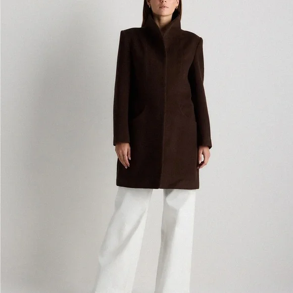 Quince Dark Brown Women's Trench Coat - Picture 2 of 9